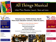 Tablet Screenshot of allthingsmusical.com